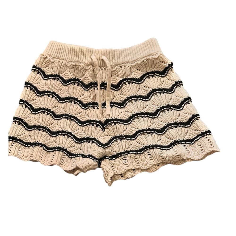 Zara Cream and Black Kids Shorts